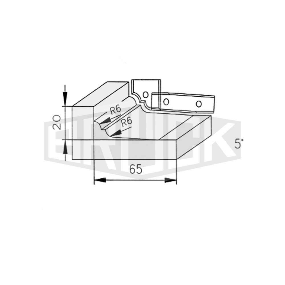 WP-Abplattprofiler 200 x 35 x 30mm Z2+2 G – MAN