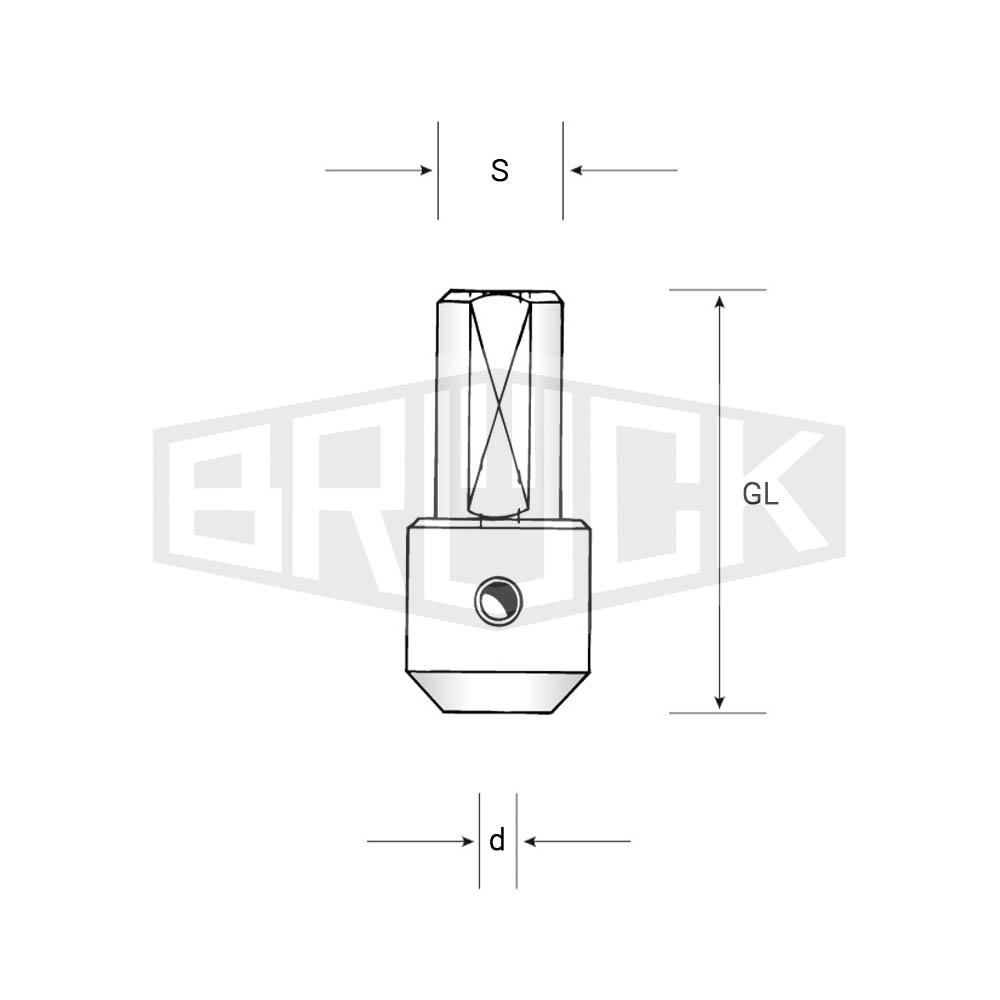 Spannhülse D=2mm GL=37mm S=10mm m. Spannf.