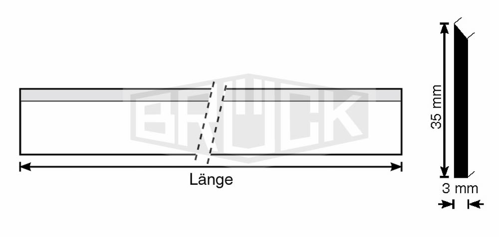 HS-Hobelmesser 60 x 35 x 3,0 mm 18%