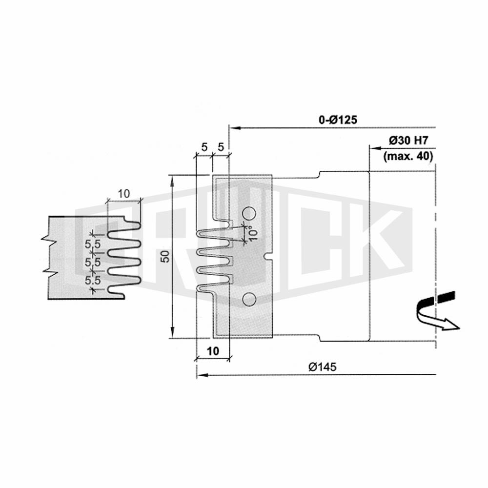 WP-Verleimfräser 145 x 50 x 30 mm Z2 – 3 Zahn