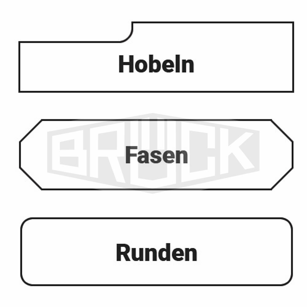 TERSA - Hobelkopf 100 x 60 x 35 mm Z2 – R2000 PRO
