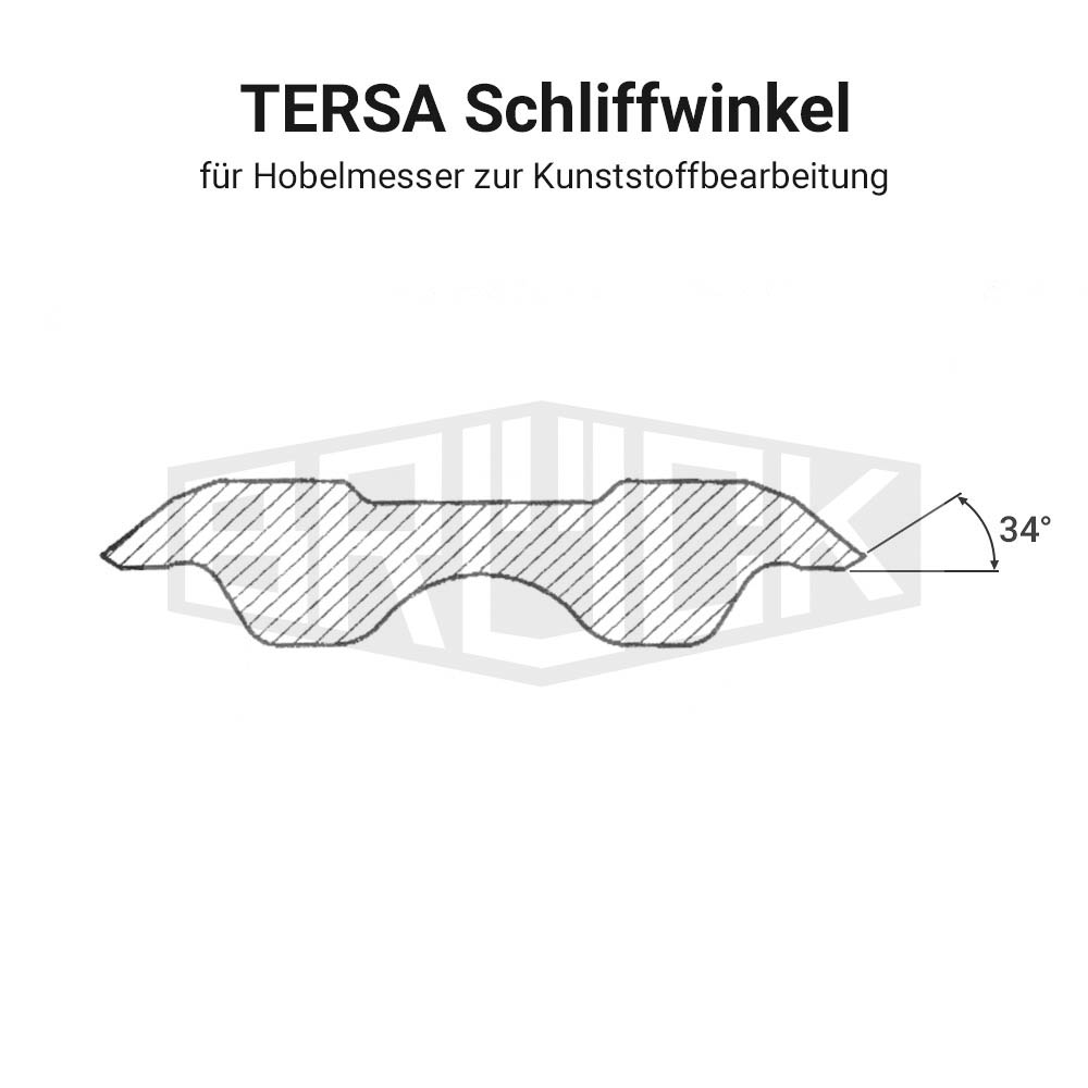 Original TERSA HS Hobelmesser 60 mm f. Kunststoff
