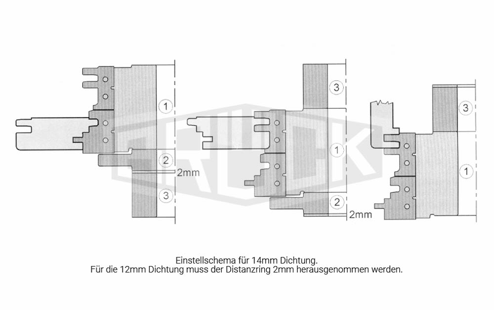 WP-Türfutter-Messerkopf  166 x 122 x 30mm Z2