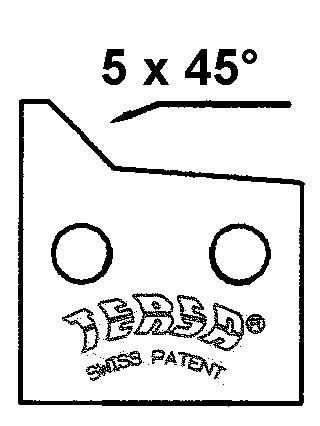 TERSA HS-Fasemesser 5 x 45 ° - links