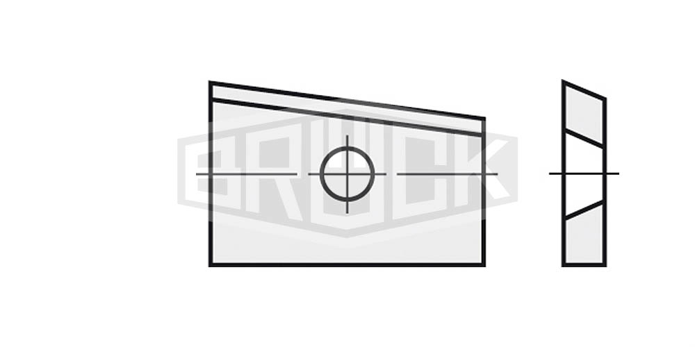 HW-WP 55x25x3 mm rechts B10