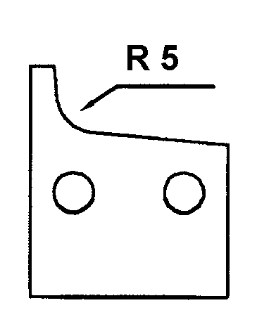 HS-Kantenmesser R5 - links (f. MULTI TOOLS)