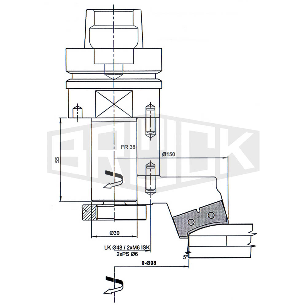 WP-Profilfräser f. Möbeltüren  Z2 - MEC 150 x 30mm