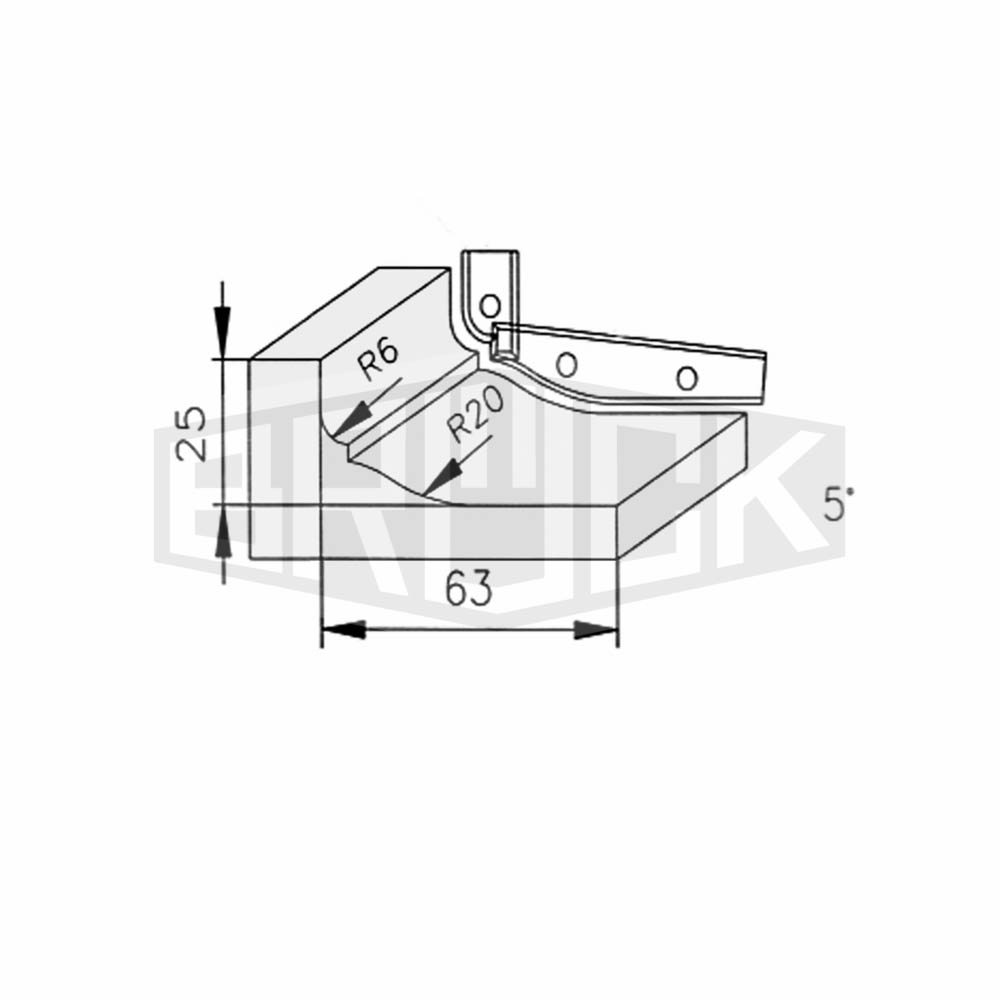WP-Abplattprofiler 200 x 35 x 30mm Z2+2 P – MAN