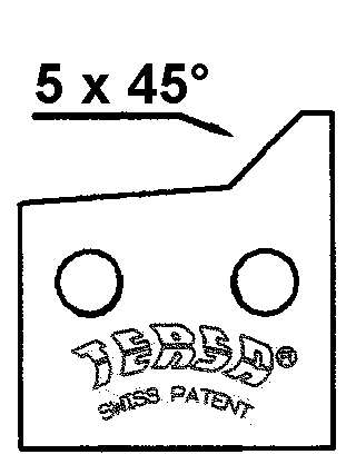 TERSA HS-Fasemesser 5 x 45 ° - rechts