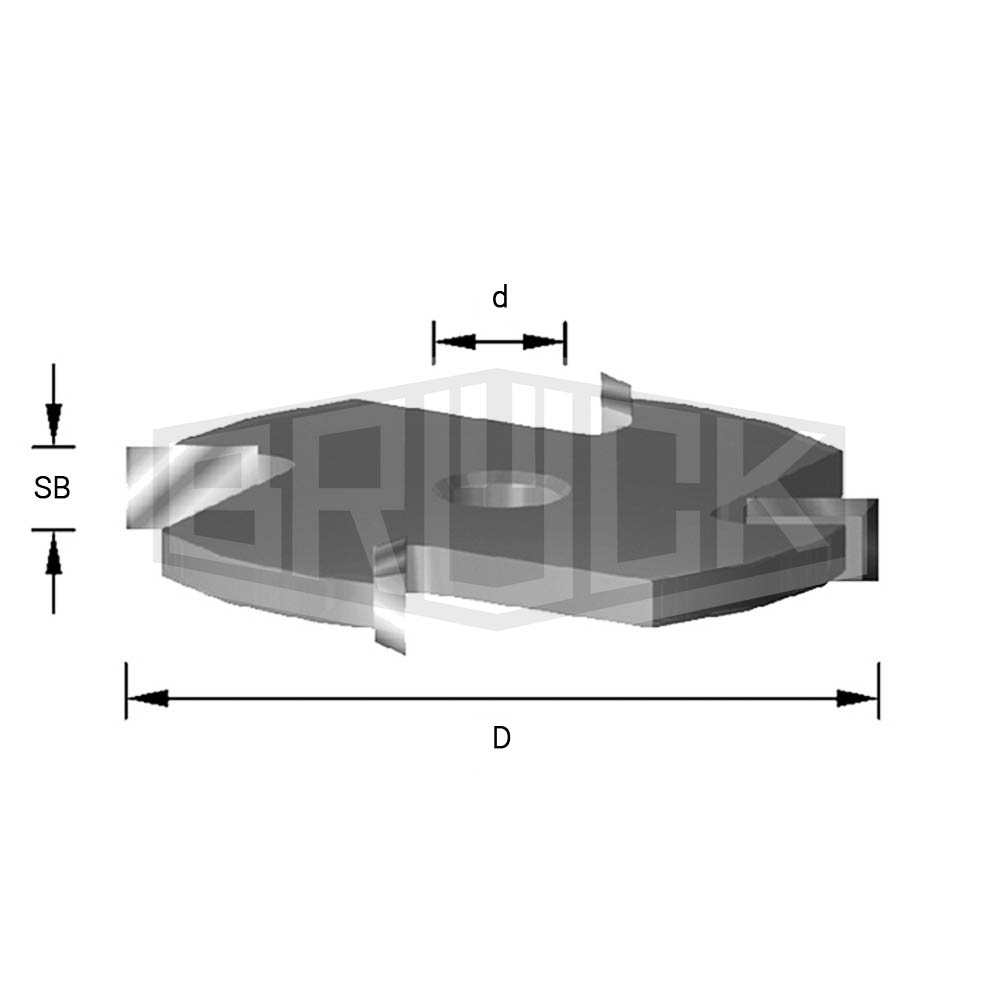HW-Scheibennutfräser D=50,8mm SB=4mm d=8mm