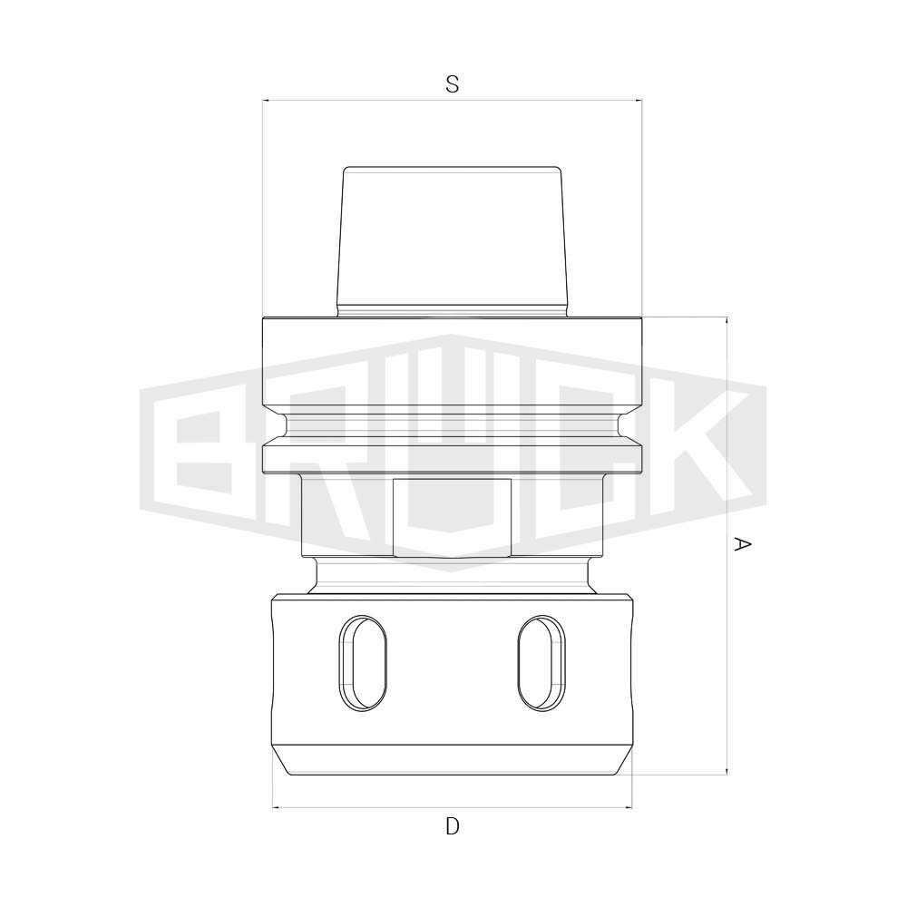 Spannzangenfutter HSK 63F A=70mm f. 430E/ER25