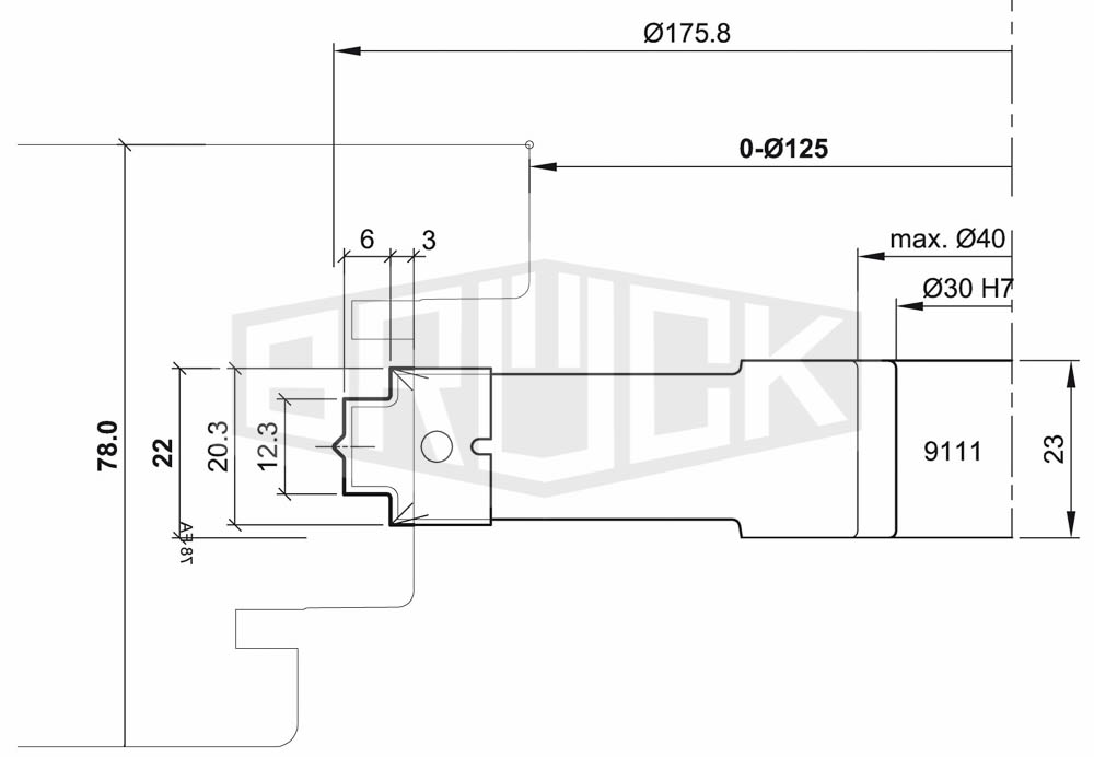 WP-Kantengetriebefräser B=12,3/20,3mm Z2